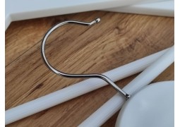 Плечики пластикові з металевим гачком 42х1см. (білі)